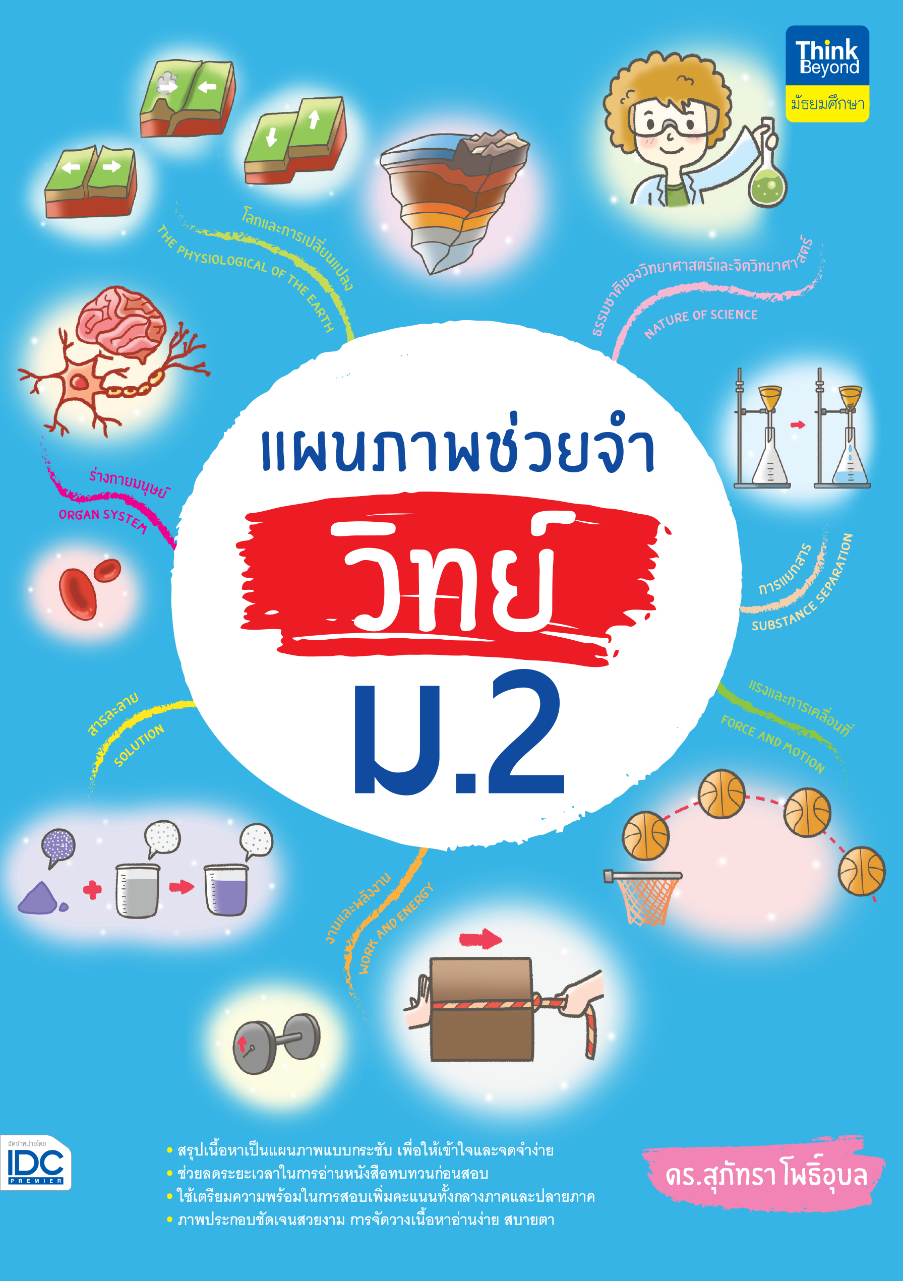 แผนภาพช่วยจำ วิทย์ ม.2  Mindmap 4 สีสดใส